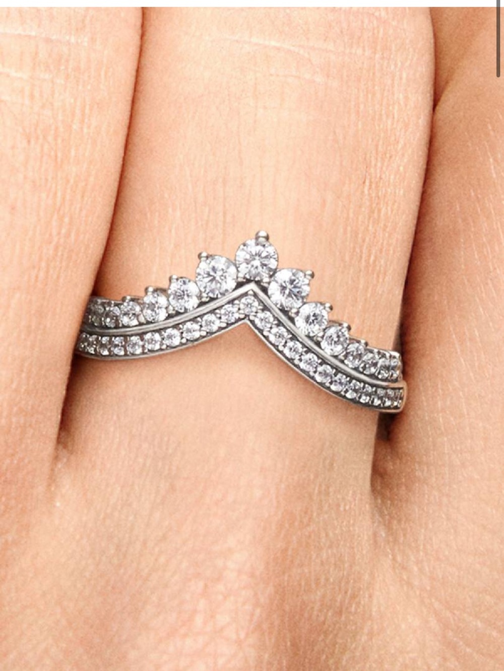 Pandora princess wishbone ring